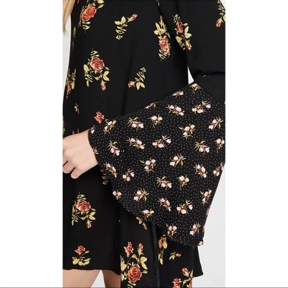 NEW Free People Mock Neck Mini Dress - Picture 3 of 9